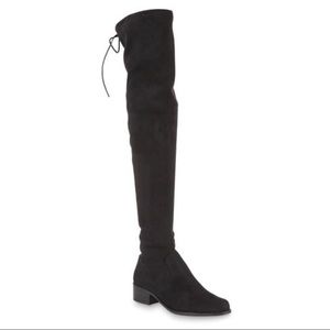 👢Black over the knee suede look boots